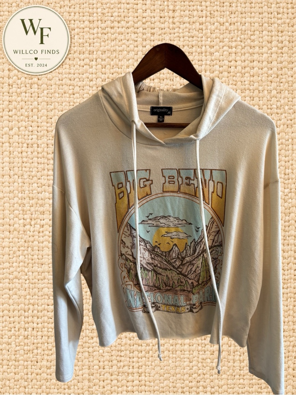 Originality Big Bend National Park Texas Graphic Hoodie Women’s XL Made in USA